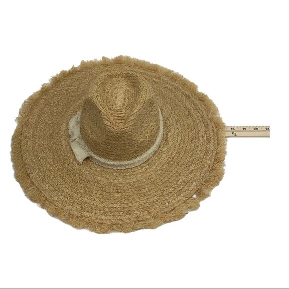Hat Attack 100% Raffia Straw Cover Up Sun Hat NWT - Picture 9 of 13